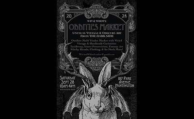 Oddities Market Sat. Sept 28th at Wit & Whim Outdoor Multi-Vendor