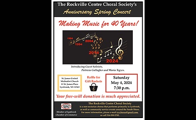 The Rockville Centre Choral Society 40th Anniversary Spring Concert
