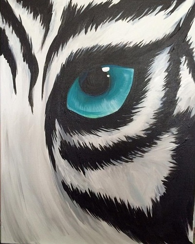 Paint Nite: White Tiger Gaze