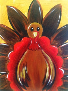 Gobble Gobble! – Thanksgiving Painting Event at Pinot’s ...
 Easy Things To Paint On Canvas For Kids