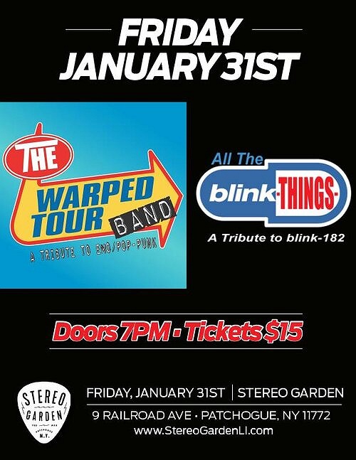 The Warped Tour Band All The Blink Things At Stereo Garden