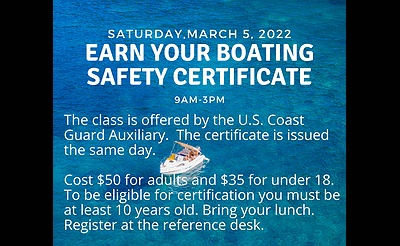 Earn Your Boating Safety Certificate