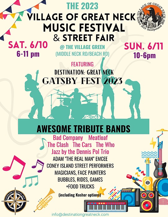 Village of Great Neck Festival & Street Fair - Gatsby Fest 2023