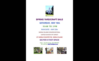 Church Spring Craft/Yard Sale