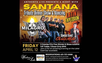 Santana Tribute with MILAGRO and Special Guest CHRIS MILO