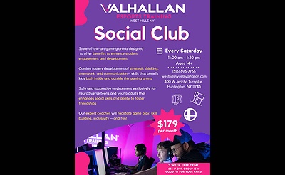 Gaming Social Club for Neurodiverse Teens & Young Adults