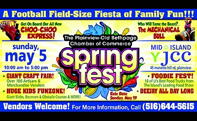 The Plainview-Old Bethpage Chamber of Commerce SpringFest at the Mid-Island YJCC