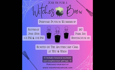 Witches Brew Perfume Potion  Workshop at Wit & Whim Huntington